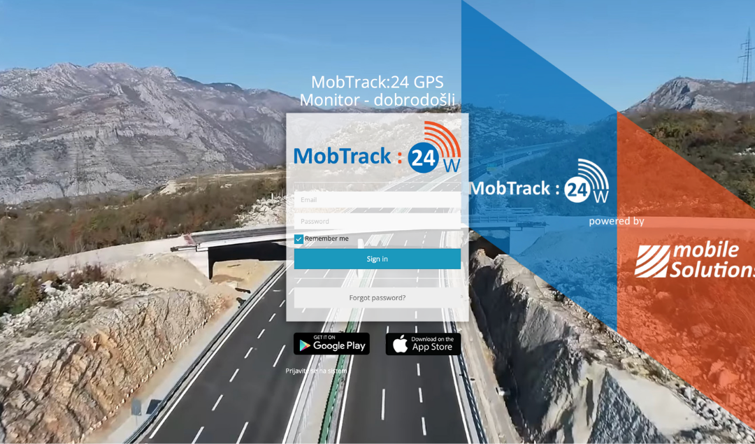 MobTrack — siguran pristup platformi